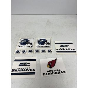 VTG NFL stickers Seattle Seahawks Arizona Cardinals